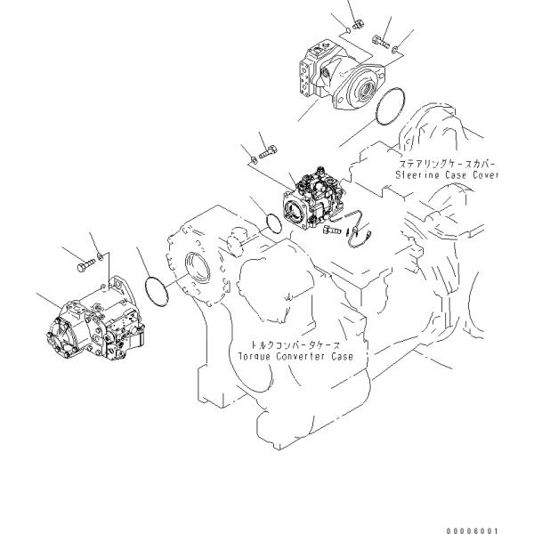 708-1S-00240 Гидравлический насос для Komatsu D61EX-15 D61PX-15 D65EX-15 D65PX-15 D65WX-15 D85EX-15