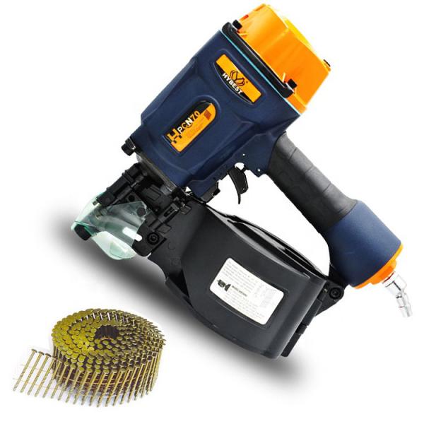Pneumatic Power HPCN70 Coil Nail Gun from HYBEST Industrial Grade