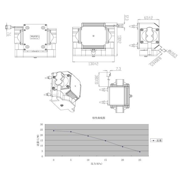 Miniature Electromagnetic Pump Diaphragm AC 220V For Massager, Beauty Instrument