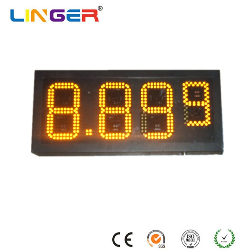 Wireless Digital Gas Price Signs 470mhz Gas LED Signs With 8 Inch Digits
