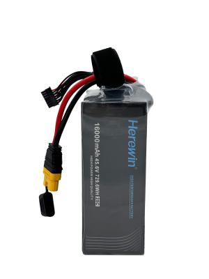 16000mAh 12S 45.6V 25C LiHv Bateria de Célula de Bolsa Soft Pack Herewin Bateria de UAV