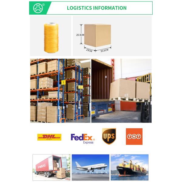 0.8mm hilo de costura de poliéster con cera plana para coser productos de cuero y duradero