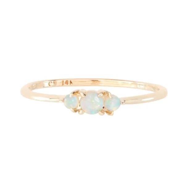 925 anneaux plaqués de bijoux de femmes d'Opal Rings For Women Wholesale d'or jaune de Sterling Silver 14k