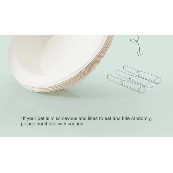 Customizable 220ml Biodegradable Disposable Tableware Bowl for Dogs Cats and Pets