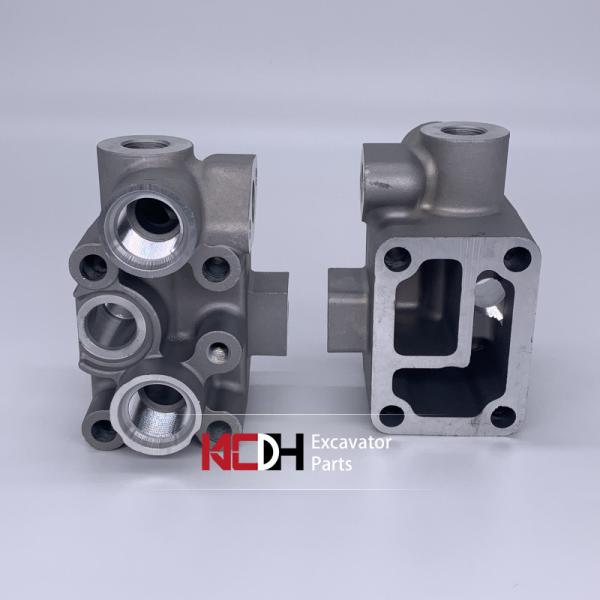 Место корпуса стыковочного агрегата фильтра машинного масла частей 6BG1 экскаватора Хитачи ZAX230 алюминиевое