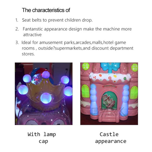 Kiddie Rides Dream Candy Led Light Electric Car Machine Coin Operated