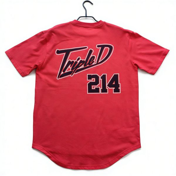 Mens T Shirt 100 Percent Cotton Single Jersey Curve Bottom T Shirt With Front And Back Print 200gsm Comfortable Fabric