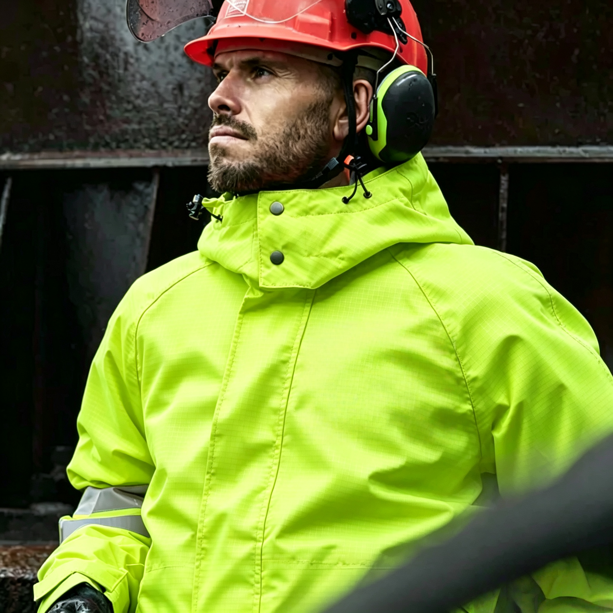 Heavy Duty High Visibility Clothing Waterproof Offshore Workwear Lightweight