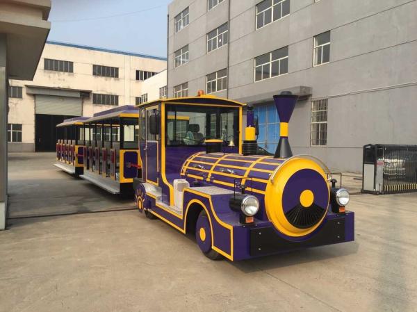 Mini Road Electric Trackless Train For Outside Using Customized Body Color