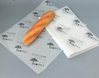 Sanduíche quente de papel amigável branco do produto comestível do pergaminho do envolvimento do alimento de Eco