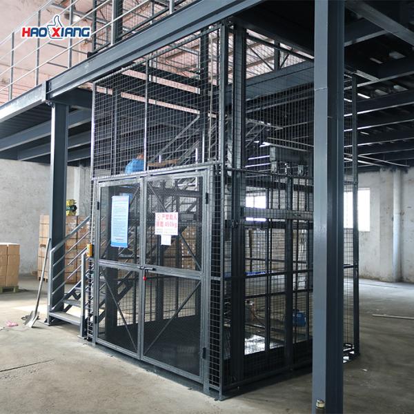 2T Industrial Cargo Lift Exterior Freight Elevator For Goods Lifting
