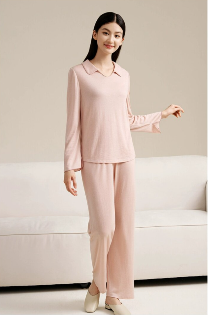 Couple Pajama Set, Wool & Mulberry Silk