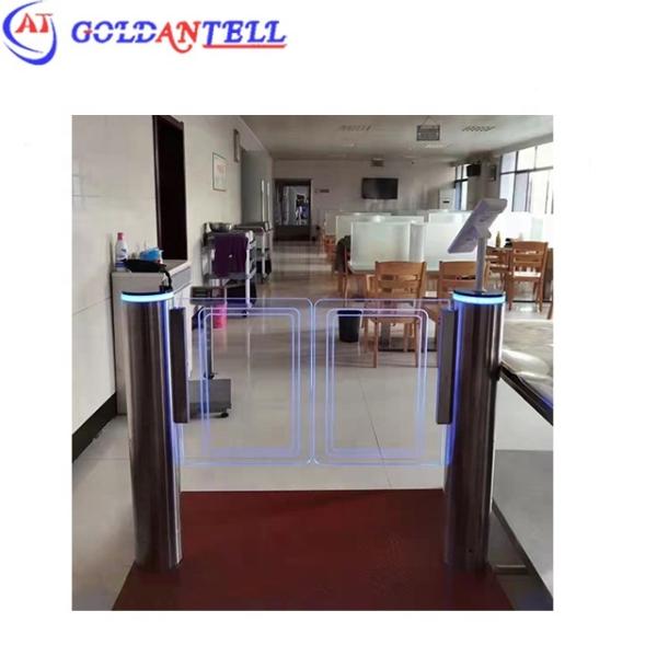 Barrera abatible con reconocimiento facial ZK, acero inoxidable de 1400 mm, IP54