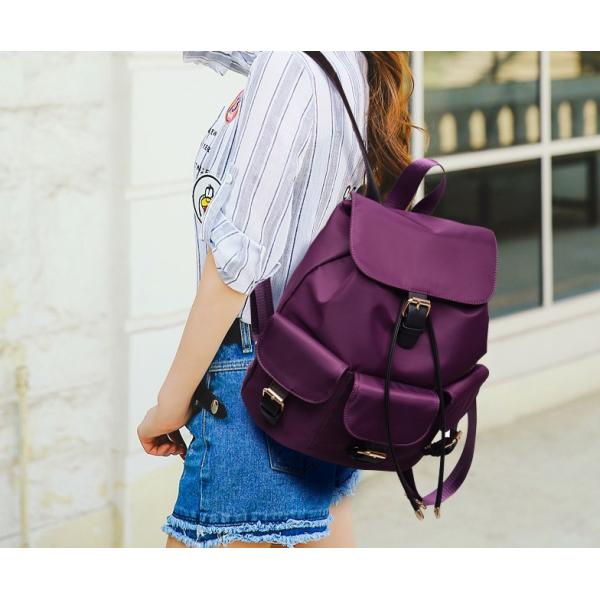 Summer new retro waterproof nylon backpack schoolbag shoulder bag female college wind