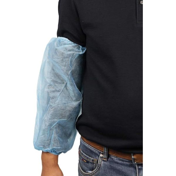 Hubei Haixin Non-woven Disposable Sleeve Cover Suppliers PP PE Waterproof and Anti-Slip Gloves Wholesale Isolation Over Sleeves