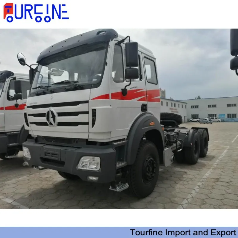 Beiben Ng80B 6X4 10 Wheel Heavy Duty Tractor Head Truck LHD For Container Transporting