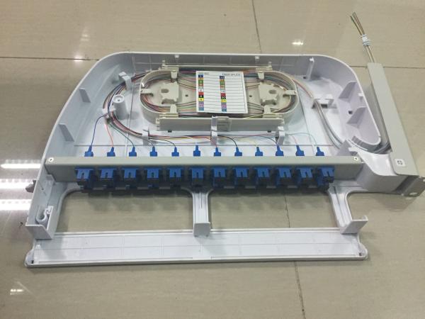 ABS ODF 19 1U FDF Fiber Optic Distribution Frame 24cores