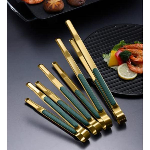 Antiscalding Stainless Steel Utensils Set , 5 piece kitchen utensil set Tongs