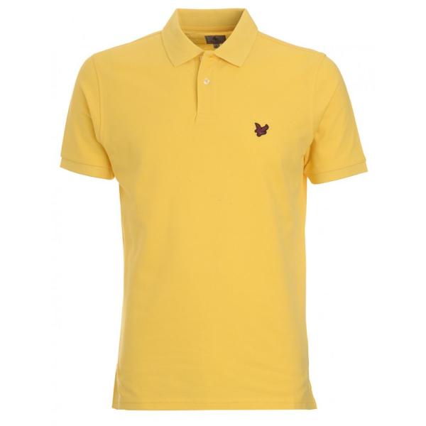 Banana Cream Mens Dressy Polo Shirts , Anti - Pilling Short Sleeve Polo For Men