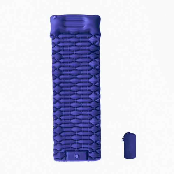 Rectangle Camping Sleeping Pad with Built-in Foot Pump and Pillow Lightweight Design