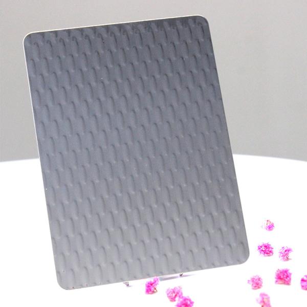 Silver Mirror 5WL Stamped Decorative Stainless Steel Sheet Sustainable PVD Coated Plate