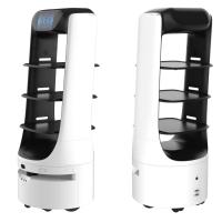 Los pisos del robot 3 de la entrega de la comida del uno mismo de la navegación del laser platean el restaurante del robot de la entrega de la comida