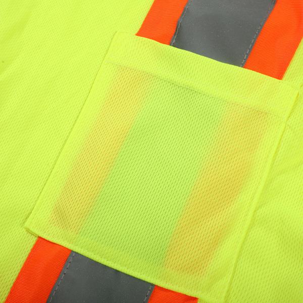 Crew Neck Reflective Work Shirts Quick Dry High Vis Work Shirts