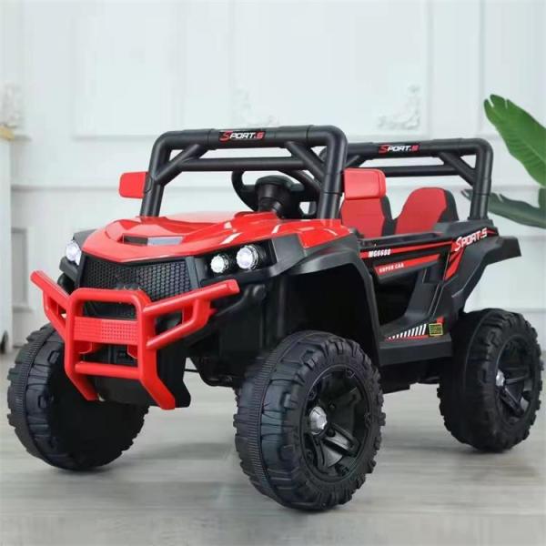 Один кнопка запустить электрический ребенок ездить на игрушечный автомобиль для детей 4 колеса электрический игрушечный автомобиль
