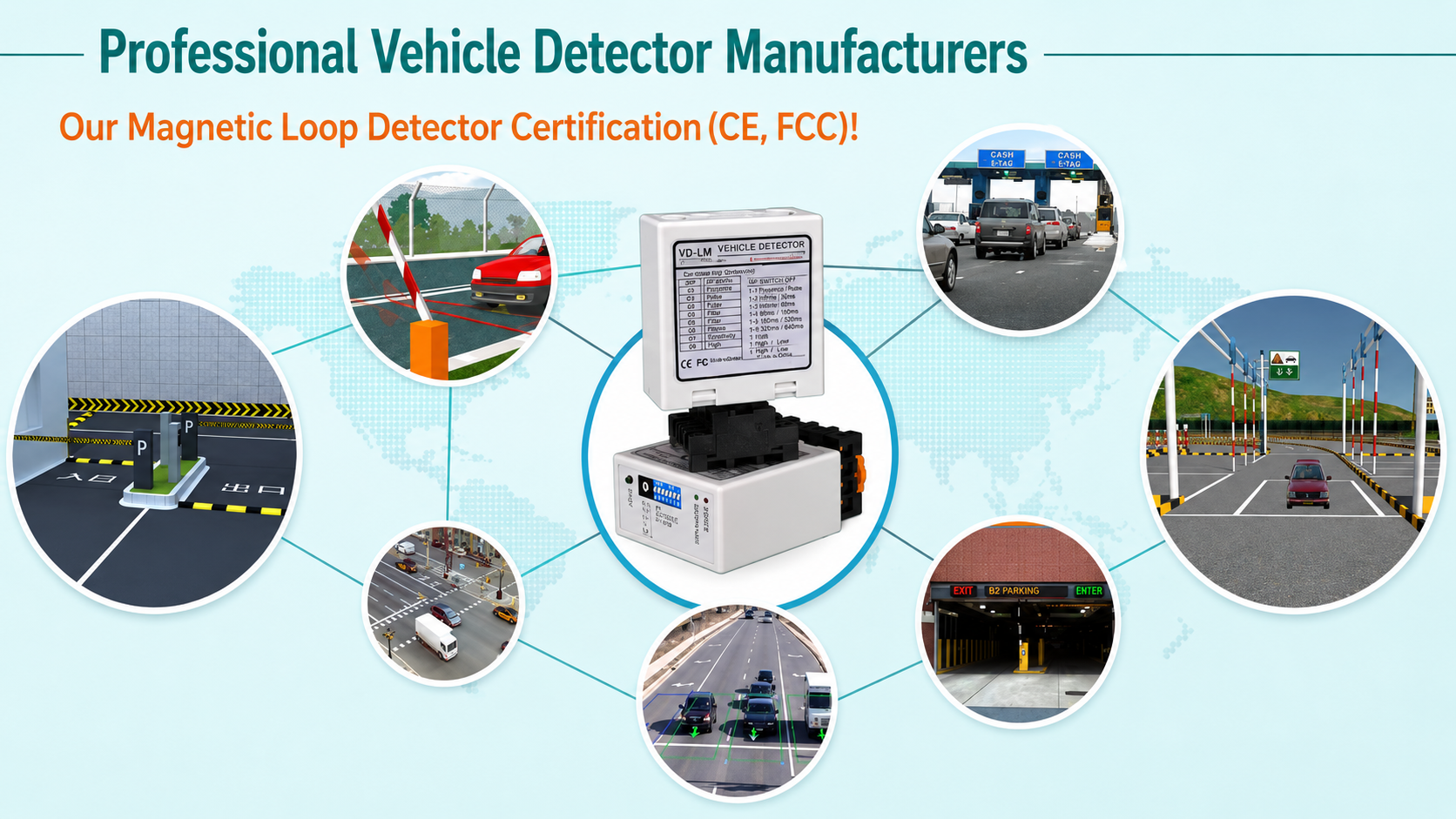 Dual Channel Vehicle Loop Detector for Accurate Entry Exit Control with 6 Operating Modes