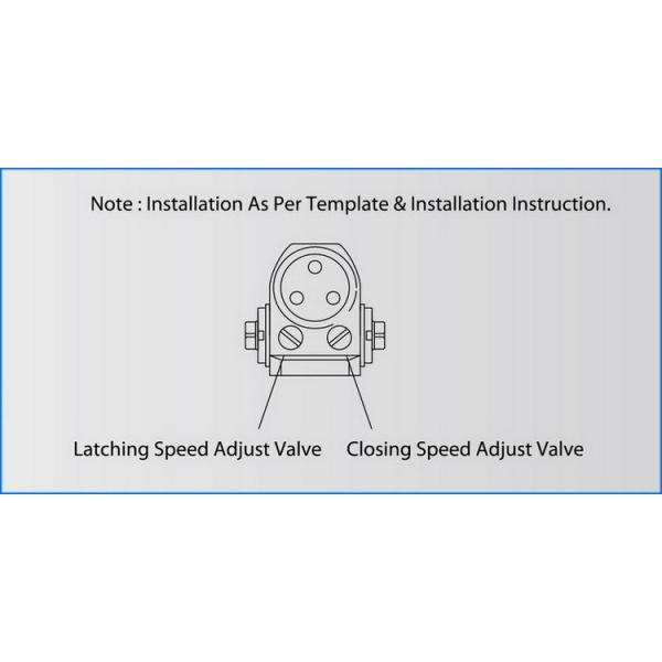 Automatic Fire Door Closers 3 Hours Fire Rating 300000 Life Cycles for Wooden Door