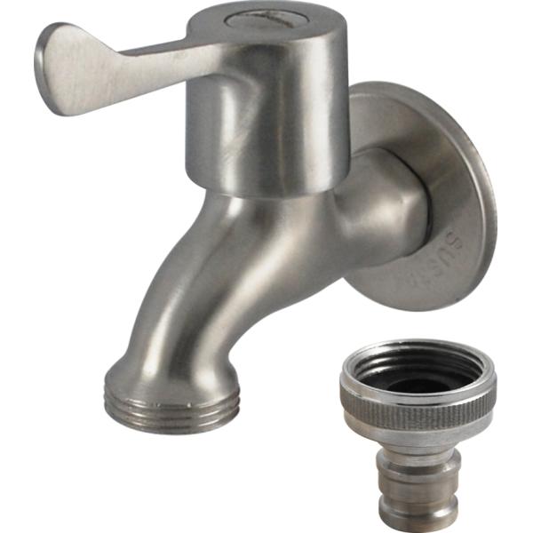 Garrafa clássica de banheiro com um único cabo polido de aço inoxidável cromo 304