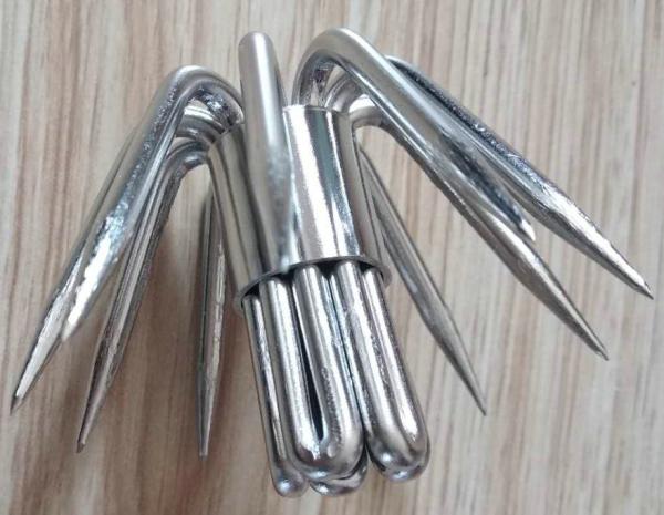 2018 new stainless steel 4.0mm 5bars squid jig umbrella hooks