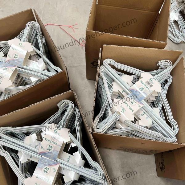 Ultimate Clean 16-inch Notched Laundry Wire Hanger - Powder Coated for Laundry Shops