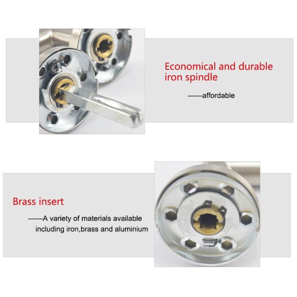 Euro tube de poignées de porte d'acier inoxydable du style 316 de type levier pour la porte en bois en métal
