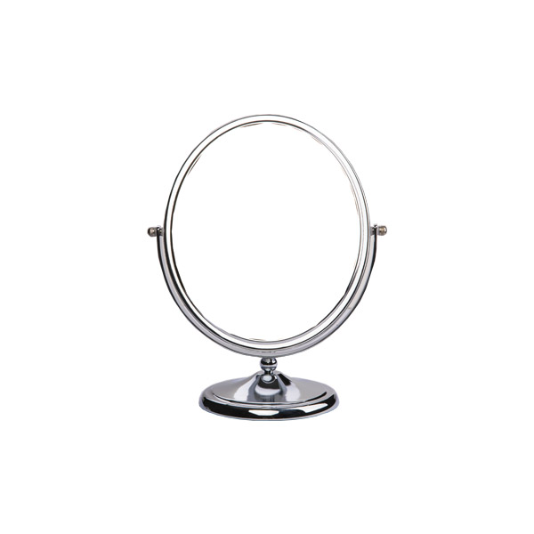 Вращая настольная рамка металла зеркала ювелирного магазина для округлой формы макияжа