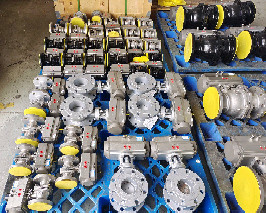 OEM Spring Return Ball Valves Single Action Pneumatic Actuator Ball Valve