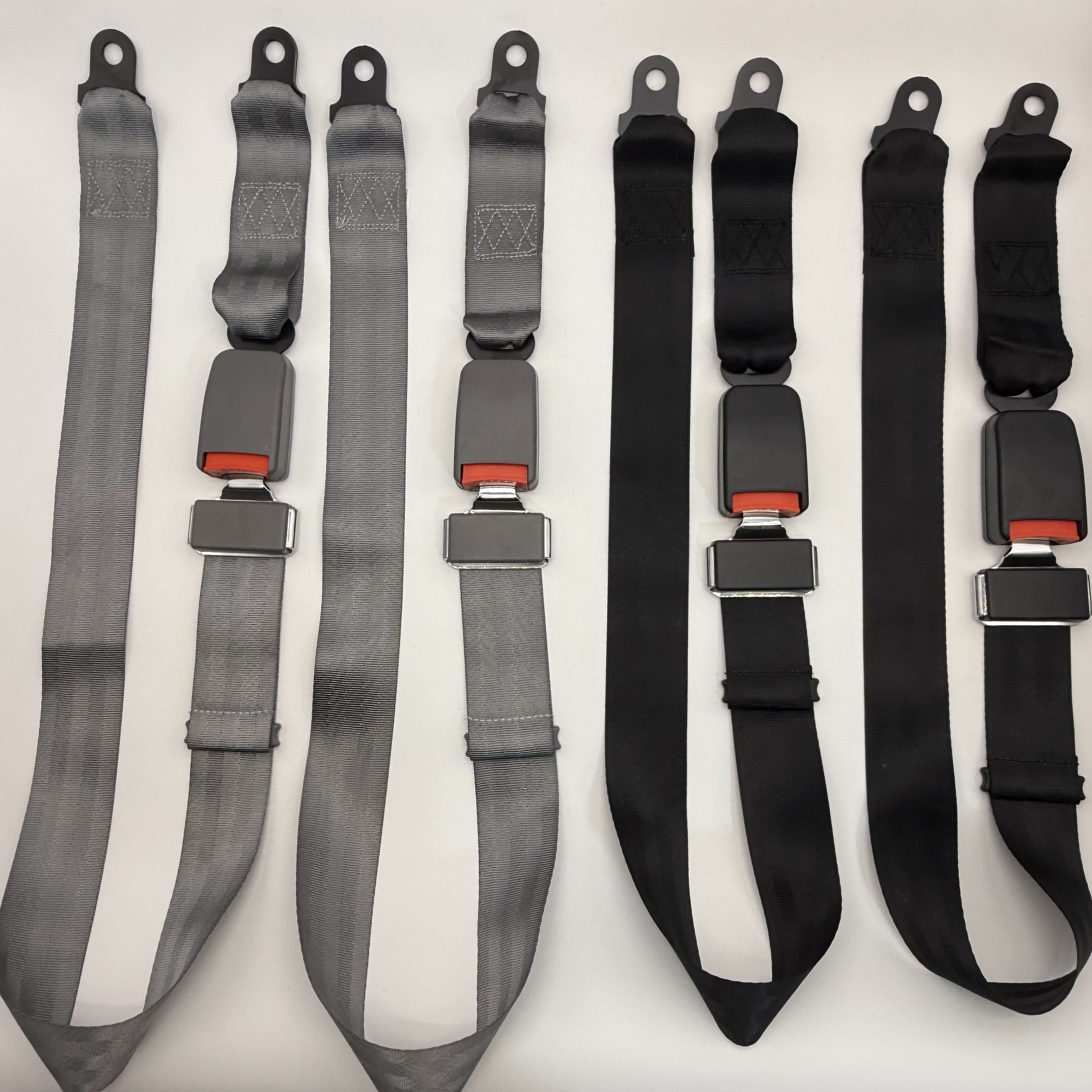 2-Point Adjustable Universal Safety Belt, Black 1.3m, for Buses, School Buses, Trucks, Vans & Forklifts