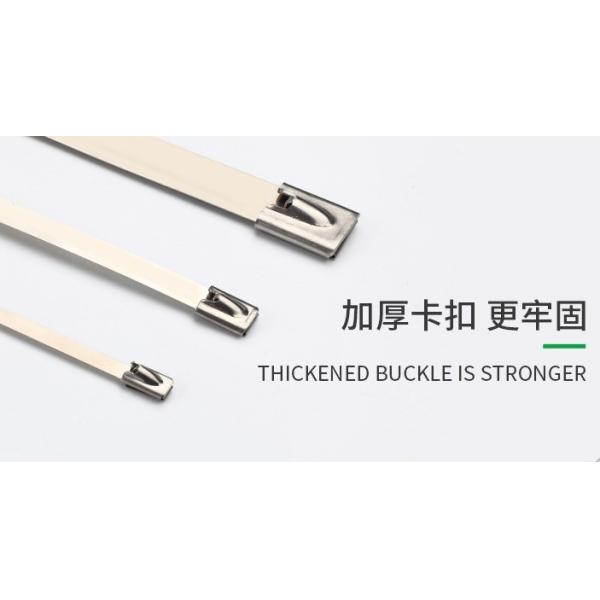 Self-locking 4.6mm Stainless Steel Cable Ties JIS Standard for Secure and Durable Fastening in Challenging Environments