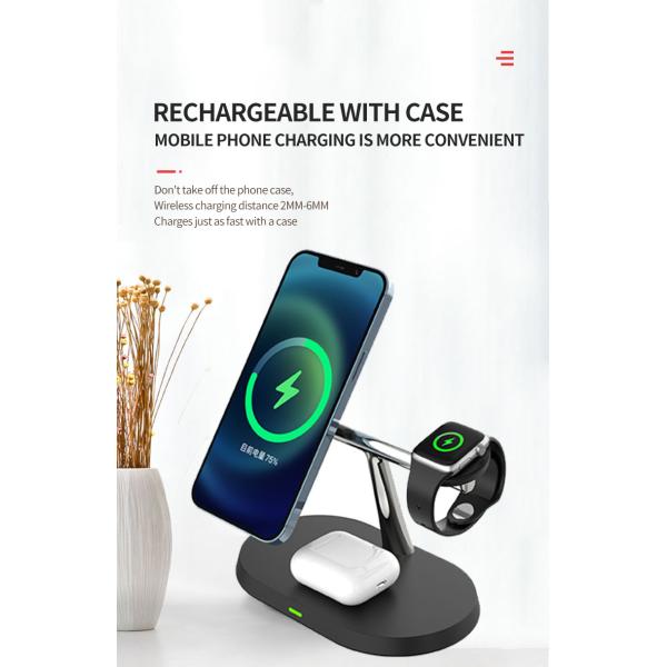 Multifunctional Quick Charge Wireless Charger , Magsafing 15 Watt Wireless Charger