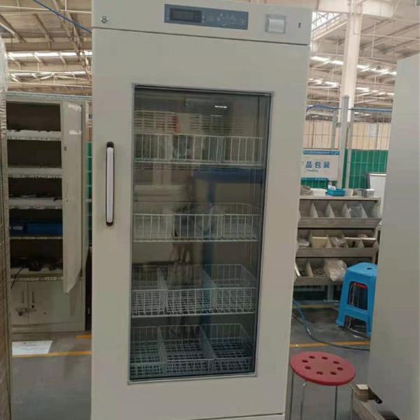 Foam Glass Door Blood Bank Refrigerator Cabinet With Temperature Printer 4 Degree 368L