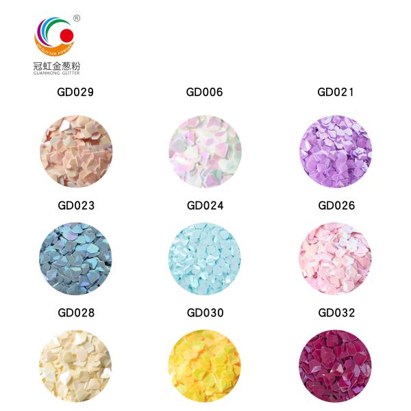 3D Diamond Loose Chunky Reflective Glitter Powder Peacock Blue For Crafts Nail Eye Decoration