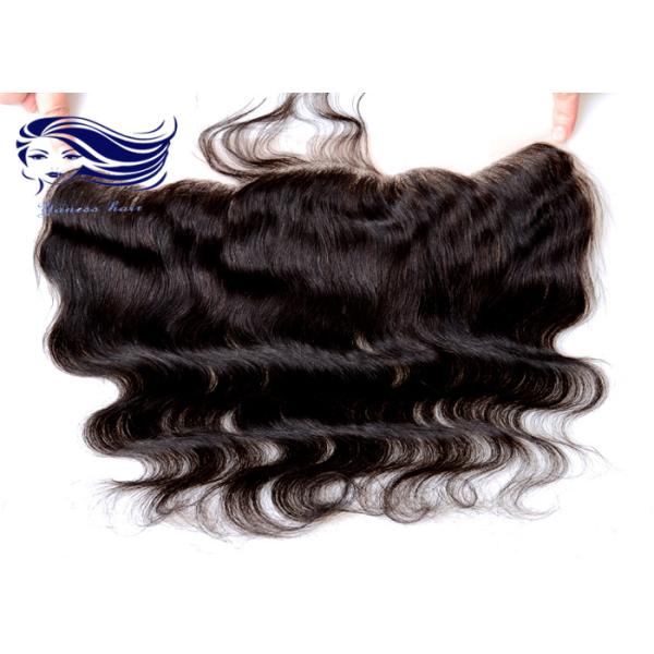 объемная волна человеческих волос закрытия волос фронта шнурка ранга 7A швейцарская