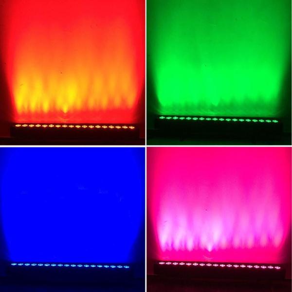 LED 24pcs Outdoor Wall Washer Waterproof DMX512 equipment sound-controlled dance table lamp