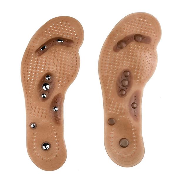 Pain Relief Magnetic Acupressure Insoles , Magnetic Shoe Pads Eliminate Foot Odors