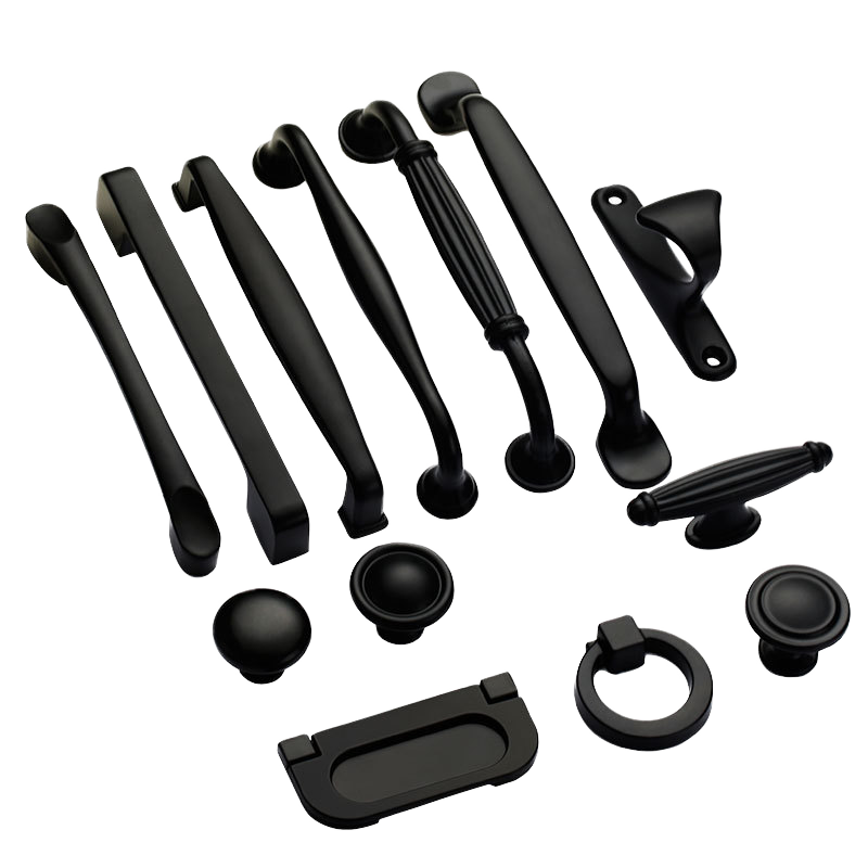 Aluminum Alloy CNC Machined Eco-Friendly Antirust Kitchen Cabinet Pulls Wardrobe Handles Drawer Knobs for Dresser & Closet Use