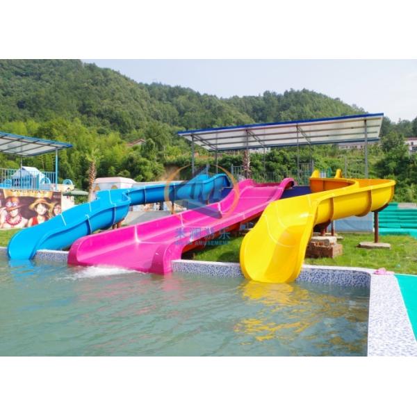 Straight Color Available Amusement Park Water Slides For Fun