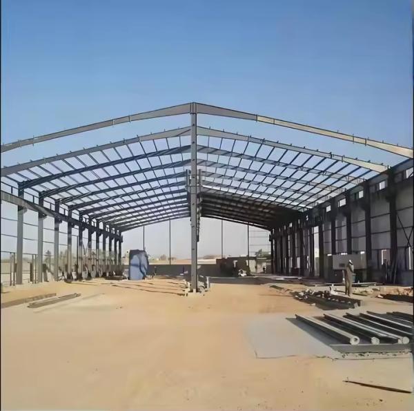 Environmental Friendly Prefabricated Light Structural Steel Structure Construction for Sale
