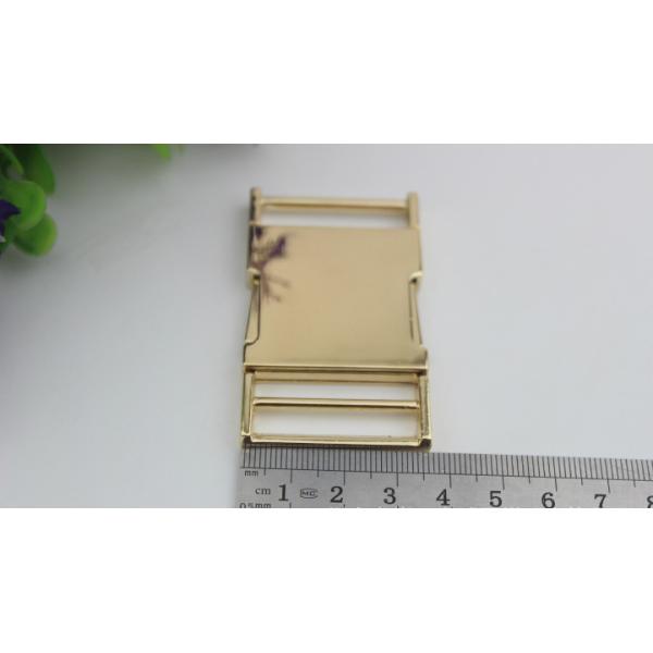 High quality zinc alloy 32 mm light gold fast release buckle for bag parts