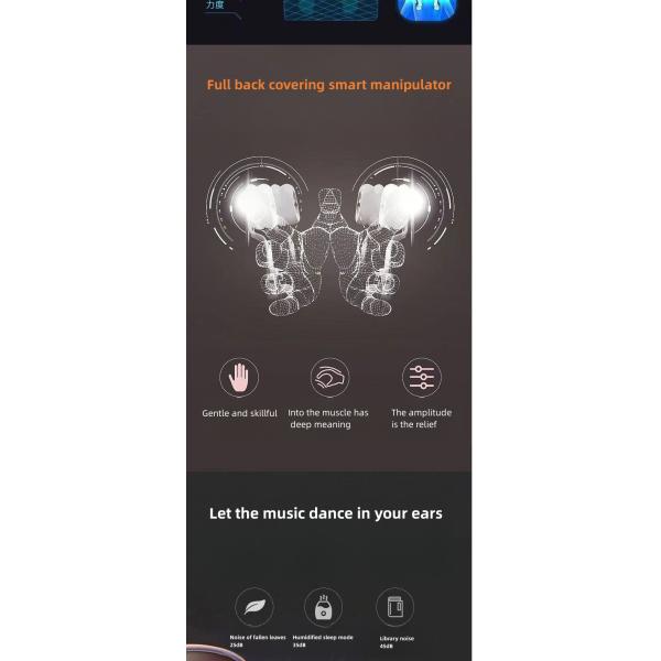 Zero Gravity Function Electric Full Body Airbags Back Heated Chair Massager Commercial Furniture for Ultimate Comfort