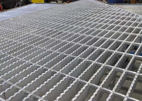 Metal Platform Plain Shape Aluminum Bar Grating 6063 Alloy